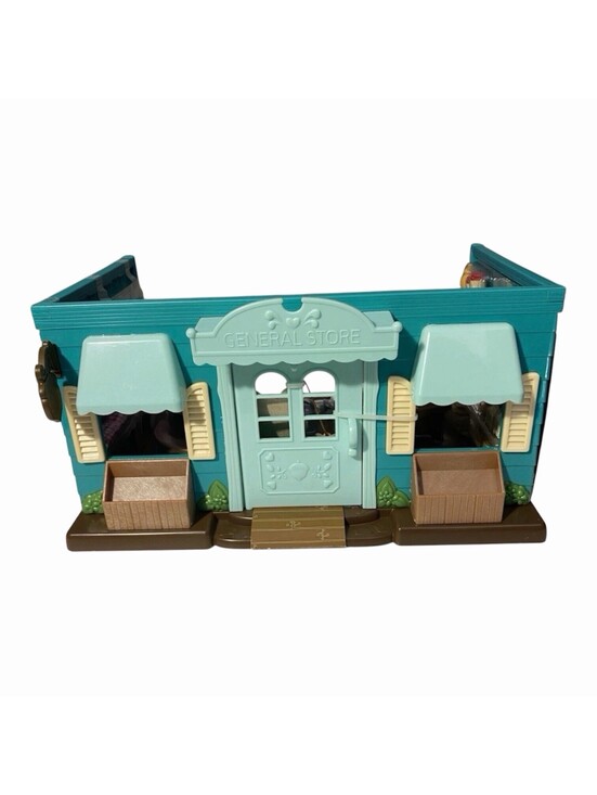 Li'l Woodzeez Other - Li'l Woodzeez Honeysuckle Hollow General Store Playset WZ6629 Teal Toy Shop NIB